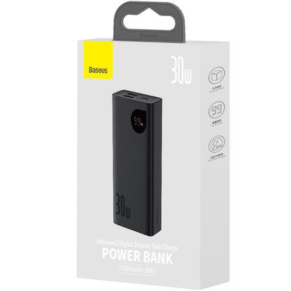 Batteria Esterna Baseus Adaman2, 10000mAh, 30W, QC + PD, 1 x USB-C - 2 x USB-A, Nera PPAD040101