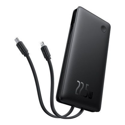 Batteria Esterna Baseus Airpow Lite, 10000mAh, 22.5W, QC + PD, 1 x Lightning - 1 x USB-A - 2 x USB-C, Nera P10067501123-00