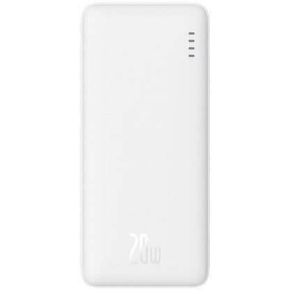 Batteria Esterna Baseus Airpow, 10000mAh, 20W, QC + PD, 1 x USB-A - 1 x USB-C, Bianca