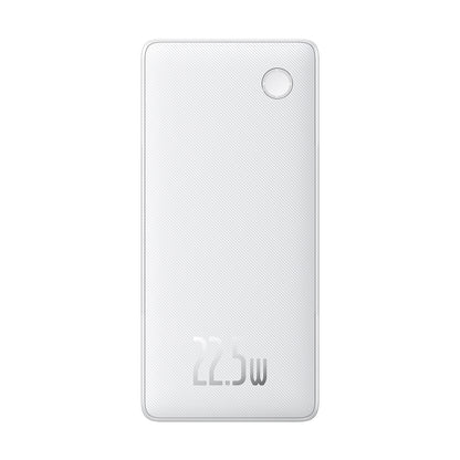 Batteria Esterna Baseus Airpow Lite, 10000mAh, 22.5W, QC + PD, 1 x Lightning - 1 x USB-A - 2 x USB-C, Bianca P10067501213-00
