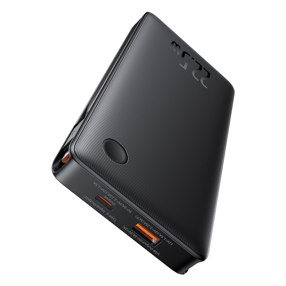 Batteria Esterna Baseus Airpow Lite, 10000mAh, 22.5W, QC + PD, 1 x Lightning - 1 x USB-A - 2 x USB-C, Nera P10067501123-00