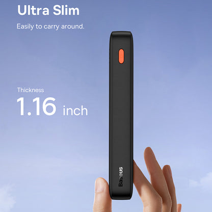 Batteria Esterna Baseus Airpow, 20000mAh, 20W, QC + PD, 1 x USB-A - 1 x USB-C, Nera P10022804113-00