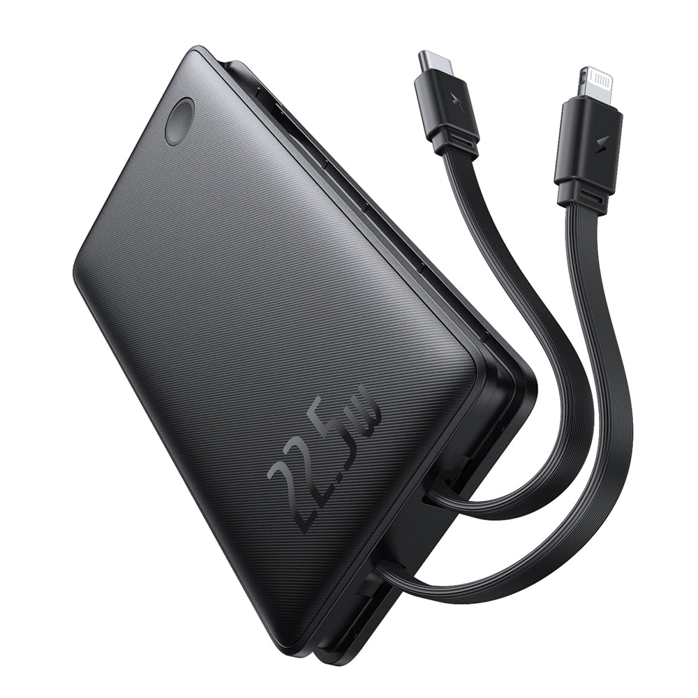 Batteria Esterna Baseus Airpow Lite, 10000mAh, 22.5W, QC + PD, 1 x Lightning - 1 x USB-A - 2 x USB-C, Nera P10067501123-00