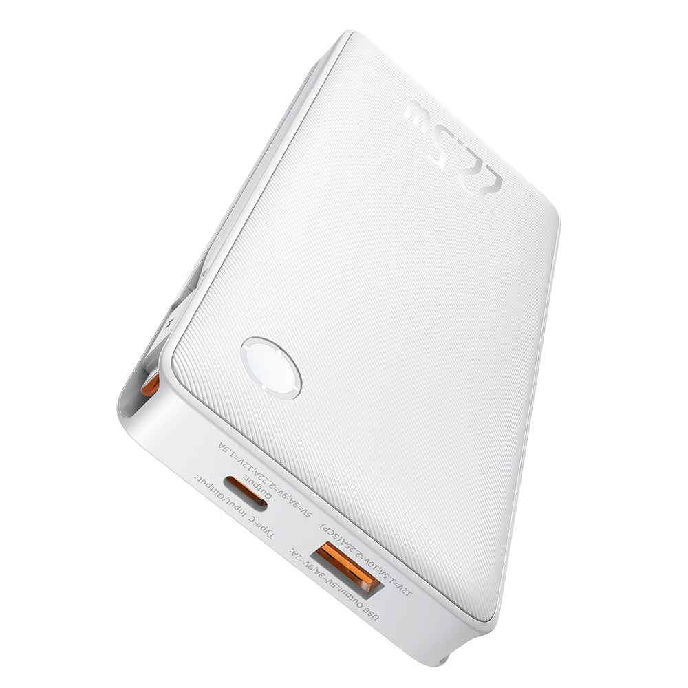 Batteria Esterna Baseus Airpow Lite, 10000mAh, 22.5W, QC + PD, 1 x Lightning - 1 x USB-A - 2 x USB-C, Bianca P10067501213-00