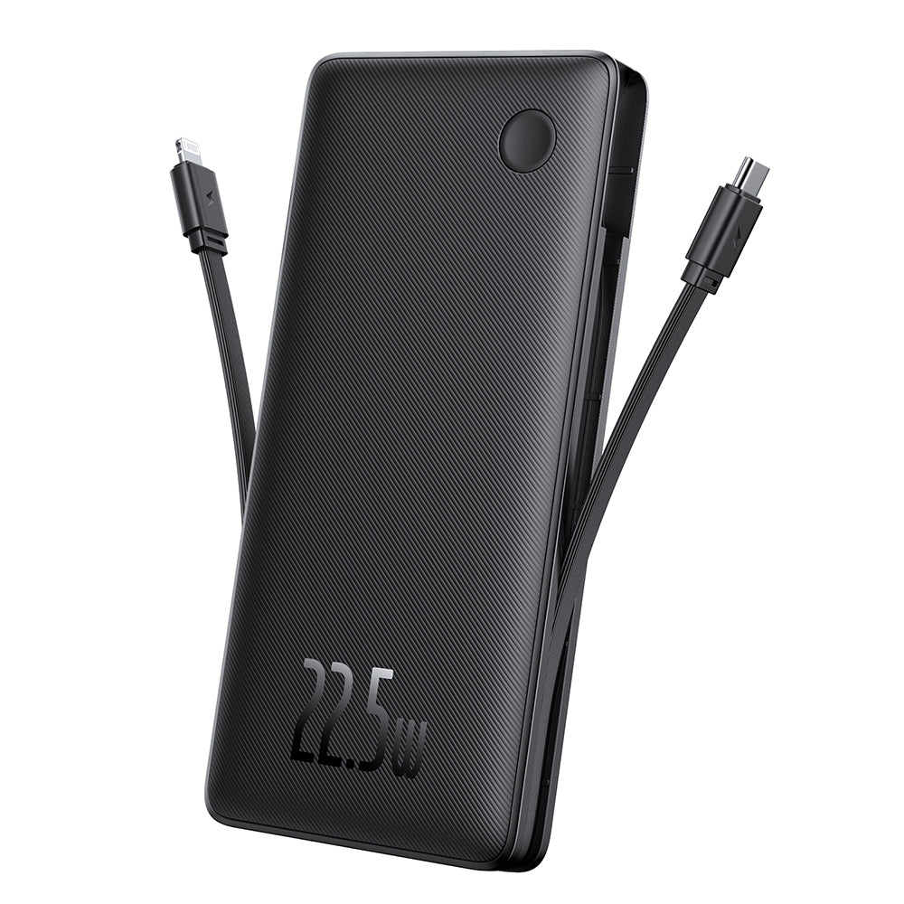 Batteria Esterna Baseus Airpow Lite, 10000mAh, 22.5W, QC + PD, 1 x Lightning - 1 x USB-A - 2 x USB-C, Nera P10067501123-00