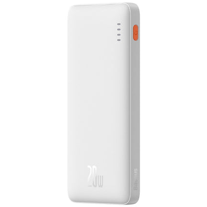 Batteria Esterna Baseus Airpow, 10000mAh, 20W, QC + PD, 1 x USB-A - 1 x USB-C, Bianca