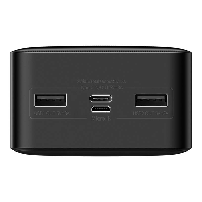 Batteria esterna Baseus Bipow, 30000mAh, 15W, 1 x USB-C - 2 x USB-A, Nero PPBD05050201 