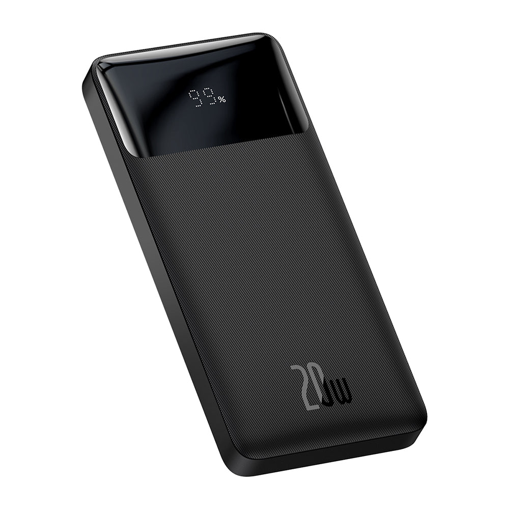 Batteria Esterna Baseus Bipow, 10000mAh, 20W, QC + PD, 1 x USB-C - 2 x USB-A, Nera PPBD050301