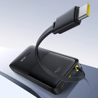 Batteria Esterna Baseus Bipow 2, 20000mAh, 20W, QC + PD, 1 x USB-A - 2 x USB-C, Nera P10077101113-01