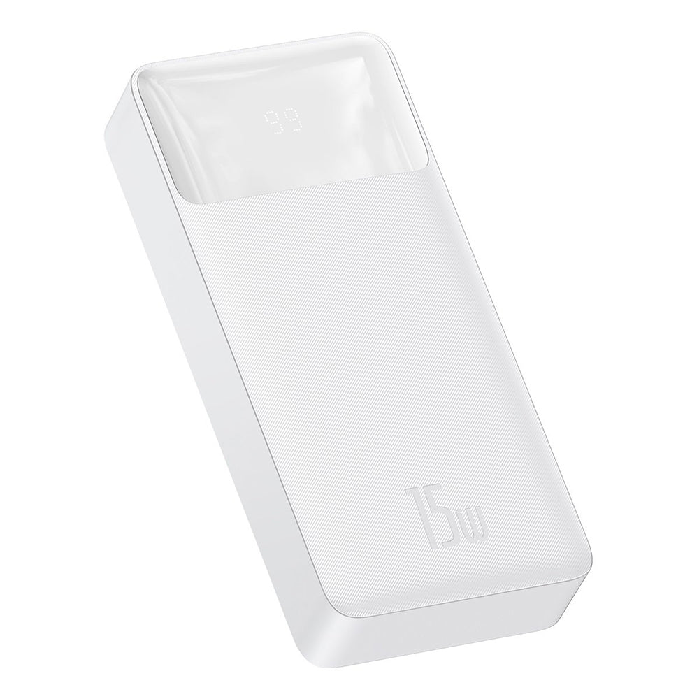 Batteria esterna Baseus Bipow, 20000mAh, 15W, 1 x USB-C - 2 x USB-A, bianco PPBD050102 