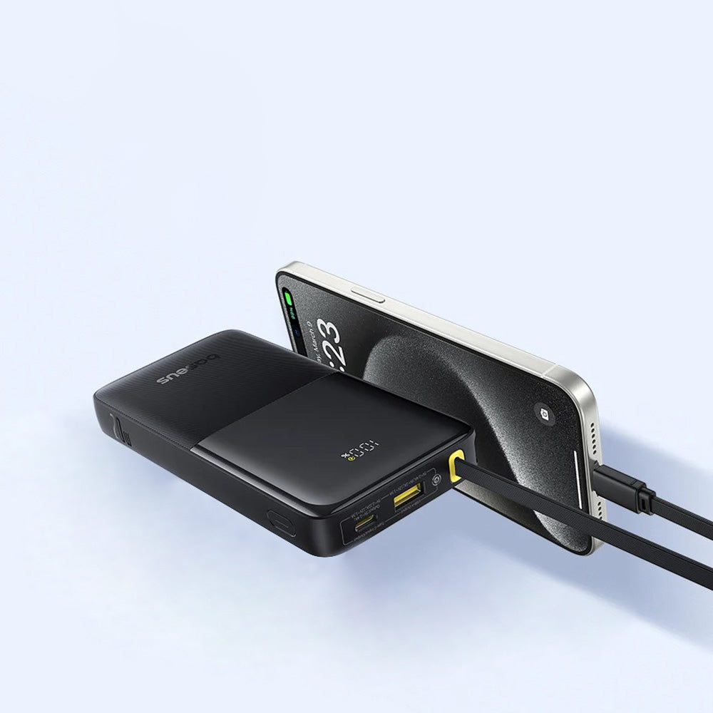 Batteria Esterna Baseus Bipow 2, 20000mAh, 20W, QC + PD, 1 x USB-A - 2 x USB-C, Nera P10077101113-01