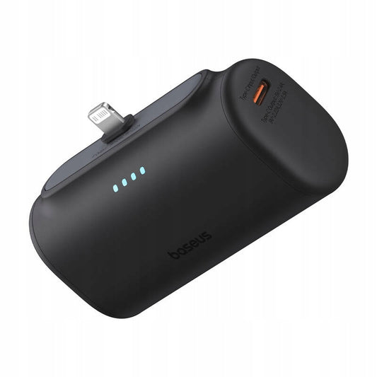 Batteria Esterna Baseus Compact, 5000mAh, 20W, PD, 1 x Lightning - 1 x USB-C, Nera P10068307113-00