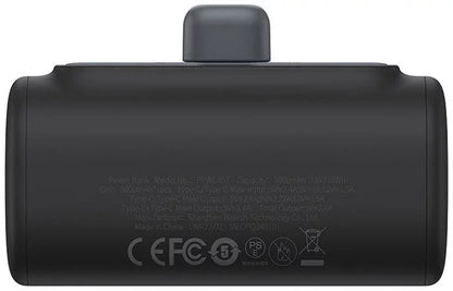 Batteria Esterna Baseus Compact, 5000mAh, 20W, PD, 2 x USB-C, Nera P10068306113-00