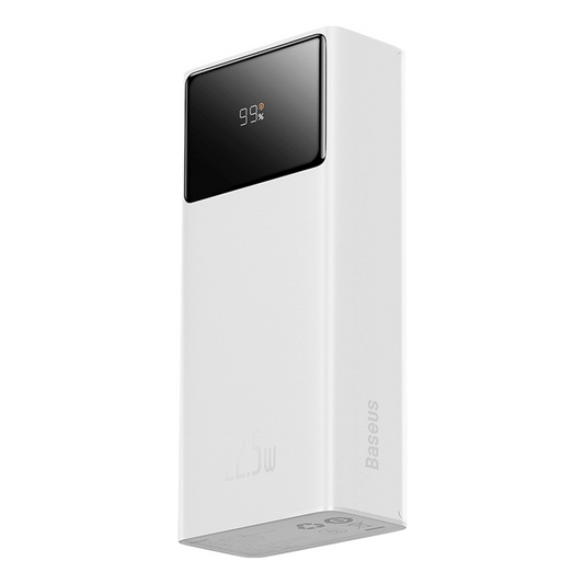 Batteria Esterna Baseus EnerFill FP41, 30000mAh, 22.5W, QC + PD, 1 x USB-C - 2 x USB-A, Bianca