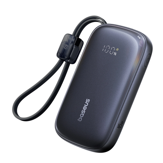 Batteria Esterna Baseus EnerFill FC21 QPow 3 Ultra, 20000mAh, 45W, QC + PD, 1 x USB-A - 1 x USB-C, Nera E0027P00