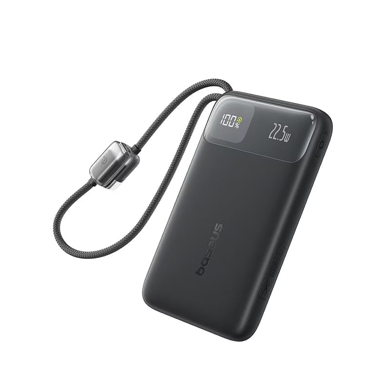 Batteria Esterna Baseus EnerFill FC11, 20000mAh, 22.5W, QC + PD, 1 x Lightning - 1 x USB-A - 2 x USB-C, Nera E0027S04