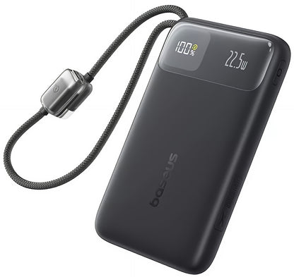 Batteria Esterna Baseus EnerFill FC11, 10000mAh, 22.5W, QC + PD, 1 x Lightning - 1 x USB-A - 2 x USB-C, Nera E0027R04