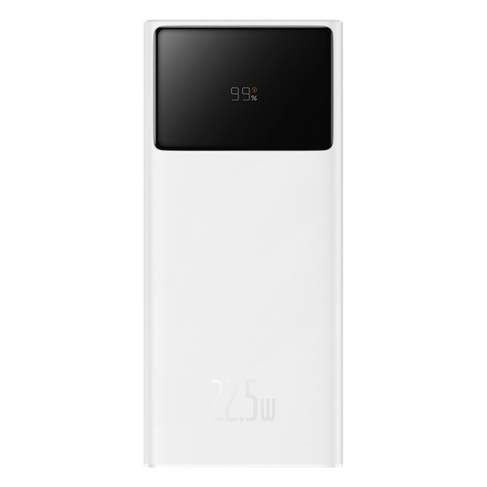 Batteria Esterna Baseus EnerFill FP41, 30000mAh, 22.5W, QC + PD, 1 x USB-C - 2 x USB-A, Bianca