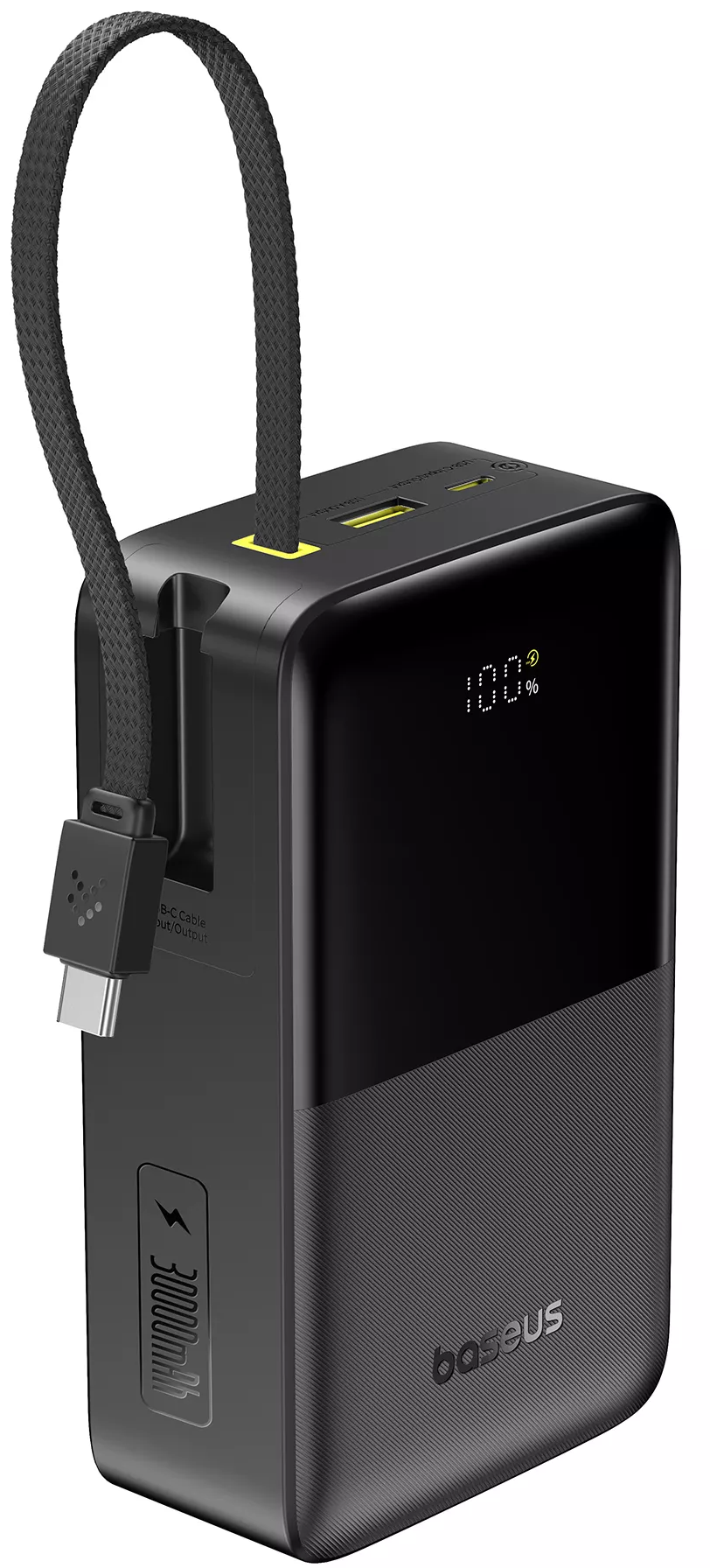 Batteria Esterna Baseus EnerFill Bipow2 Pro, 30000mAh, 22.5W, QC + PD, 1 x USB-A - 2 x USB-C, Nera E0028100