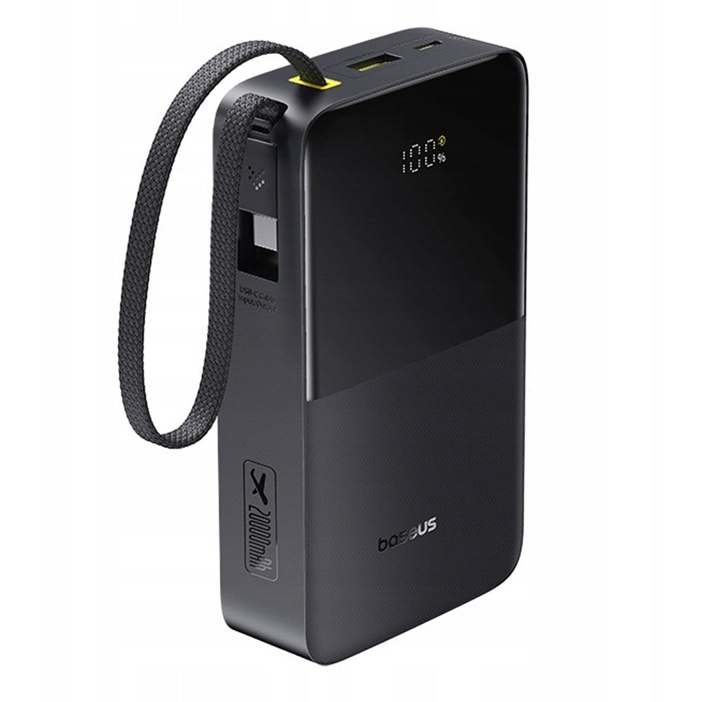 Batteria Esterna Baseus EnerFill Bipow2 Pro, 20000mAh, 22.5W, QC + PD, 1 x USB-A - 2 x USB-C, Nera E0027701