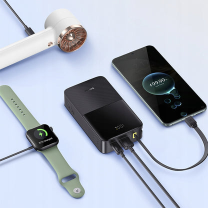 Batteria Esterna Baseus EnerFill Bipow2 Pro, 20000mAh, 22.5W, QC + PD, 1 x USB-A - 2 x USB-C, Nera E0027701