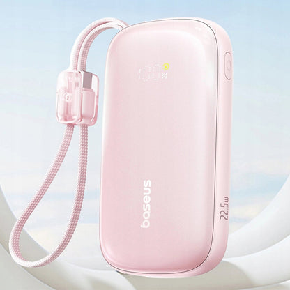 Batteria Esterna Baseus EnerFill FC21 Qpow 3 Ultra, 10000mAh, 22.5W, QC + PD, 1 x USB-A - 1 x USB-C, Rosa E0027L02