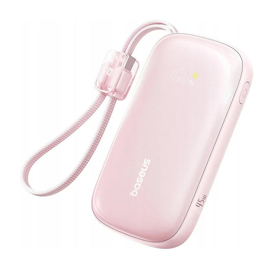 Batteria Esterna Baseus EnerFill FC21 Qpow 3 Ultra, 10000mAh, 45W, QC + PD, 1 x USB-A - 1 x USB-C, Rosa E0027Q02