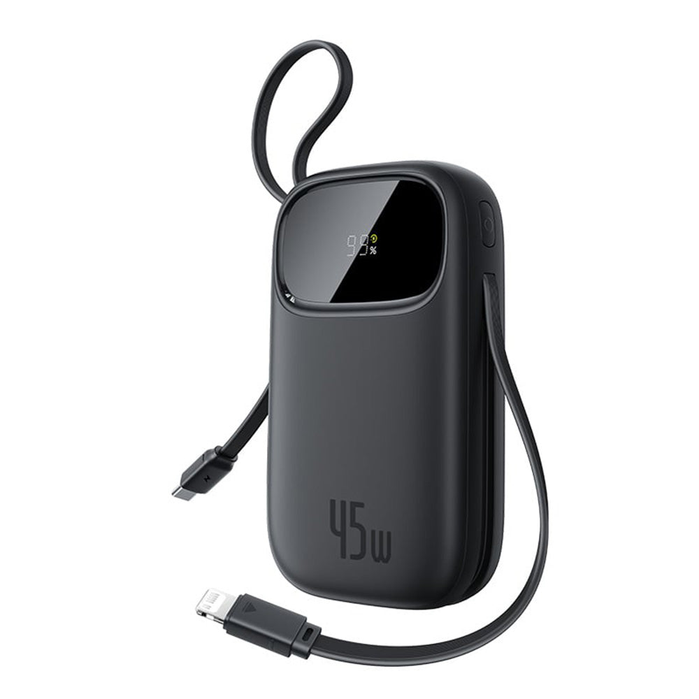 Batteria Esterna Baseus EnerFill FC31 Qpow 3, 10000mAh, 45W, QC + PD, 1 x Lightning - 1 x USB-A - 2 x USB-C, Nera E0028C00