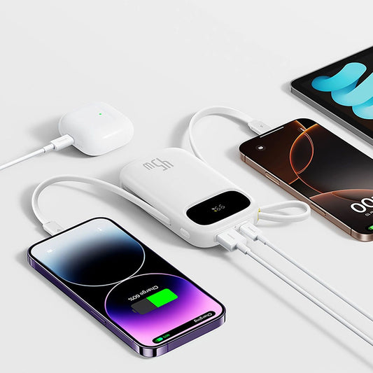 Batteria Esterna Baseus EnerFill FC31 Qpow 3, 20000mAh, 45W, QC + PD, 1 x Lightning - 1 x USB-A - 2 x USB-C, Blu E0028D03