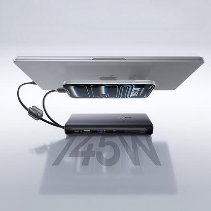 Batteria Esterna Baseus EnerFill FC41, 25000mAh, 145W, QC + PD, 1 x USB-A - 3 x USB-C, Nera E0028H03