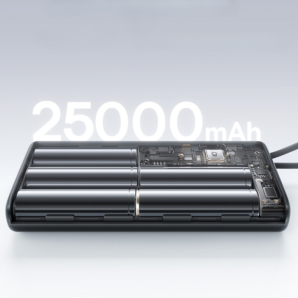 Batteria Esterna Baseus EnerFill FC41, 25000mAh, 145W, QC + PD, 1 x USB-A - 3 x USB-C, Nera E0028H03
