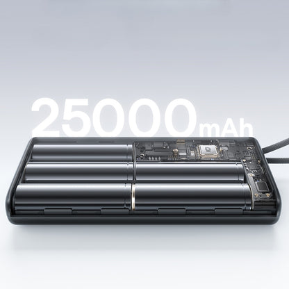 Batteria Esterna Baseus EnerFill FC41, 25000mAh, 145W, QC + PD, 1 x USB-A - 3 x USB-C, Nera E0028H03