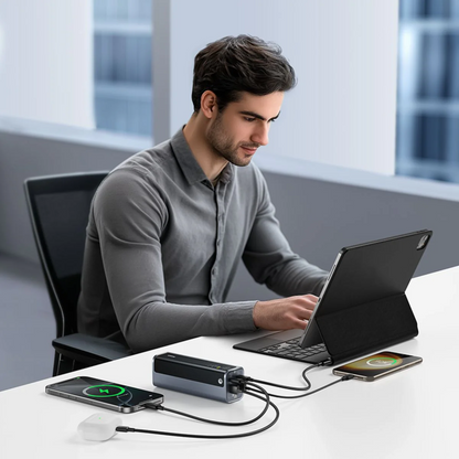 Batteria Esterna Baseus EnerGeek GP12, 20800mAh, 145W, QC + PD, 2 x USB-A - 2 x USB-C, Grigio P10082109813-00