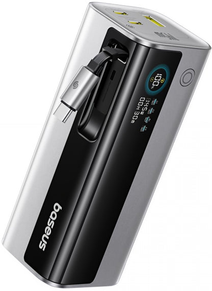 Batteria Esterna Baseus EnerGeek GR11, 20000mAh, 145W, QC + PD, 1 x USB-A - 3 x USB-C, Argento E0027B02