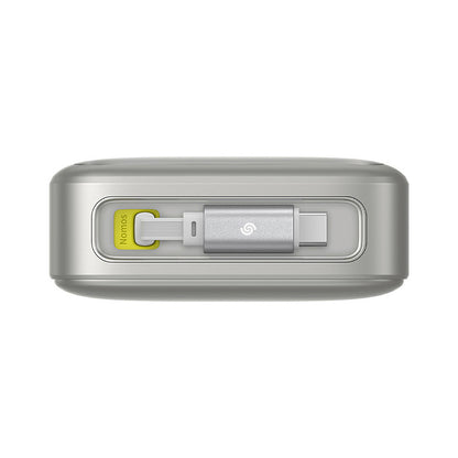 Baseus Free2Pull External Battery, 20000mAh, 65W, PD, 2 x USB-C, Gray P10073700843-00