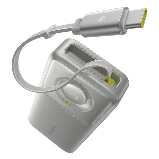 Batteria Esterna Baseus Free2Pull, 20000mAh, 65W, PD, 2 x USB-C, Grigio P10073700843-00