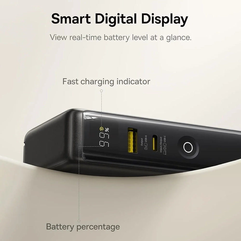 Batteria Esterna Baseus Nomos NT11 Omni US, 10000mAh, 67W, QC + PD, 1 x USB-A - 2 x USB-C, Nera P10078807123-00