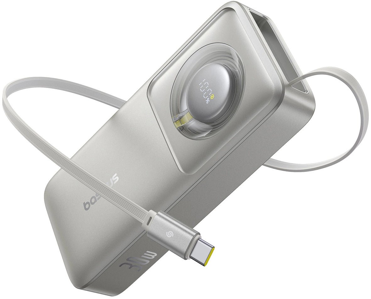 Batteria Esterna Baseus OS Free2Pull, 10000mAh, 30W, PD, 2 x USB-C, Grigio P10073701843-00