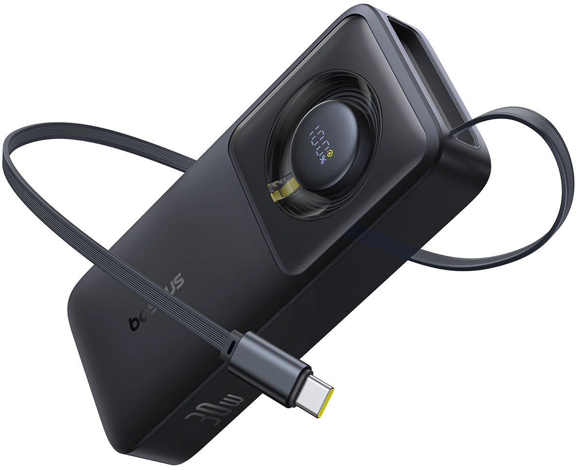 Batteria Esterna Baseus OS Free2Pull, 10000mAh, 30W, PD, 2 x USB-C, Nera P10073701123-00