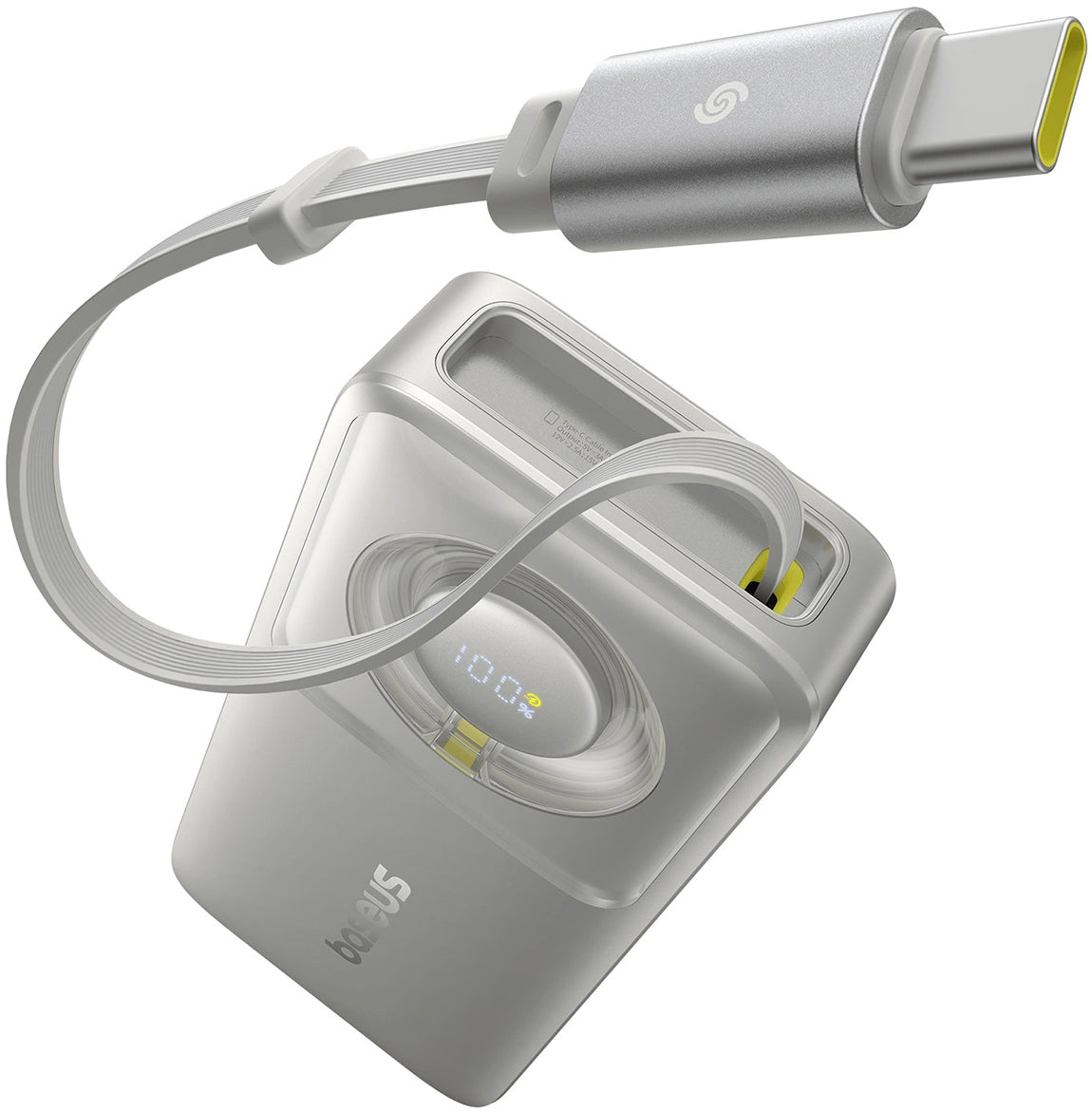 Batteria Esterna Baseus OS Free2Pull, 10000mAh, 30W, PD, 2 x USB-C, Grigio P10073701843-00