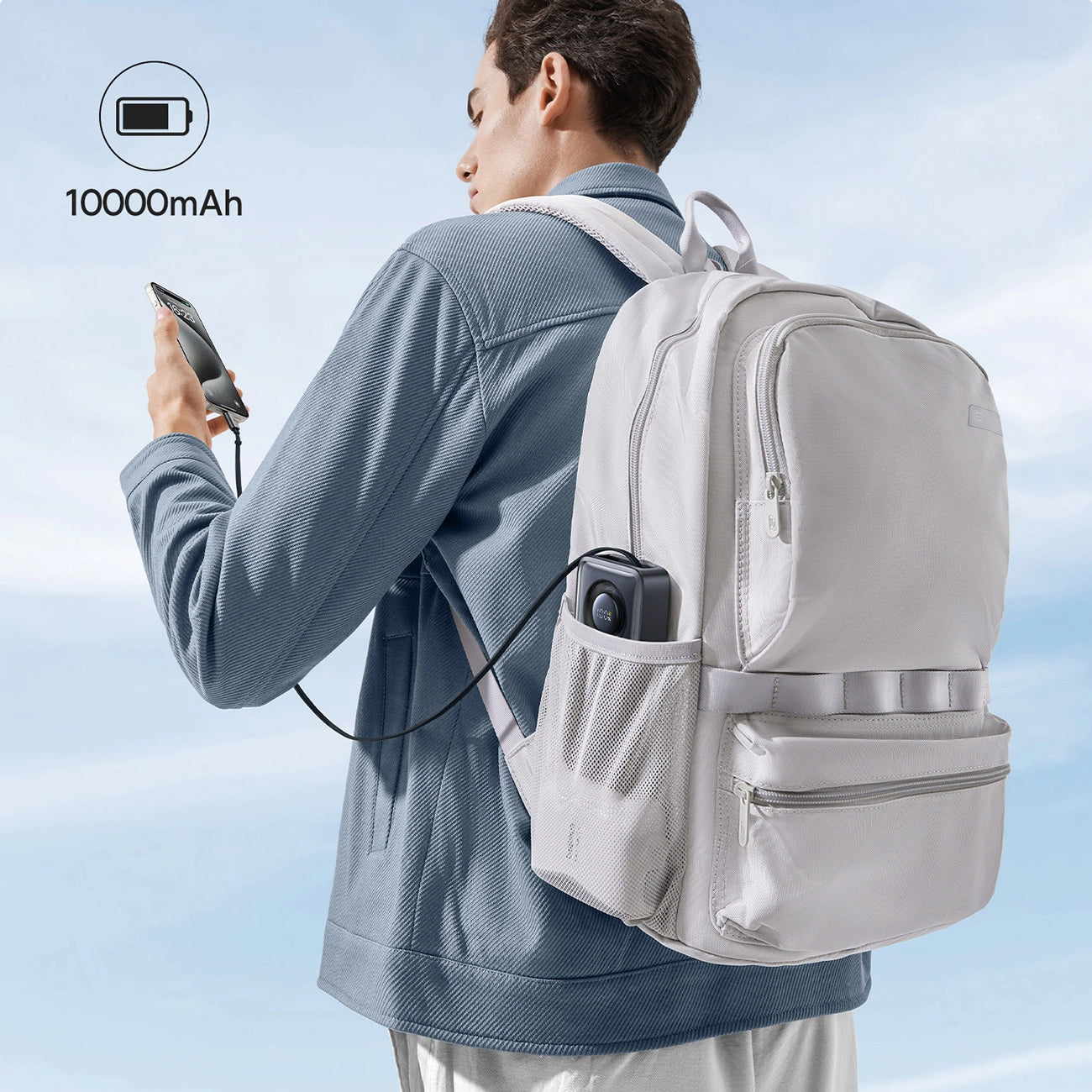 Batteria Esterna Baseus OS Free2Pull, 10000mAh, 30W, PD, 2 x USB-C, Nera P10073701123-00