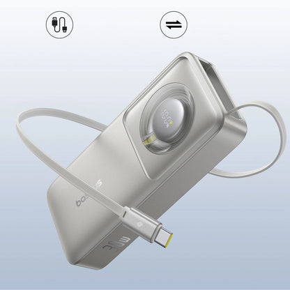 Batteria Esterna Baseus OS Free2Pull, 10000mAh, 30W, PD, 2 x USB-C, Grigio P10073701843-00