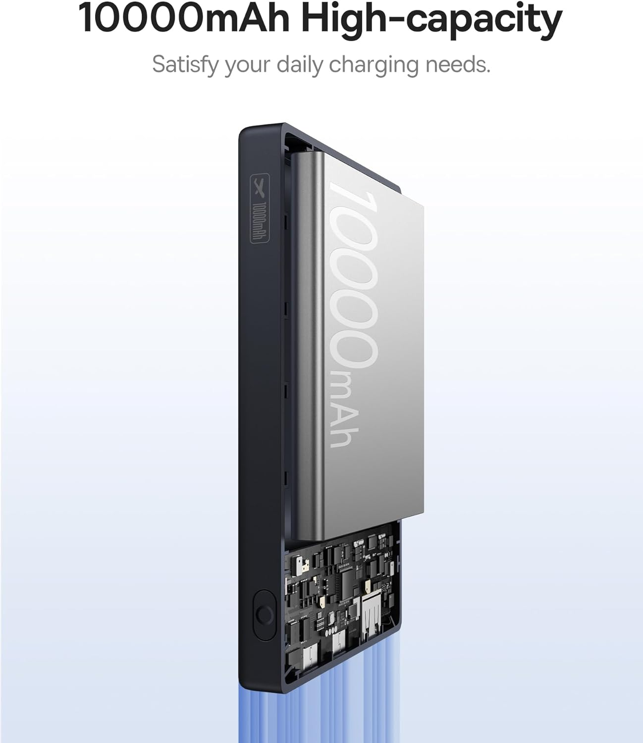 Batteria Esterna Baseus PicoGo, 10000mAh, 20W, QC + PD, 1 x USB-A - 2 x USB-C, Bianca P10076801213-00