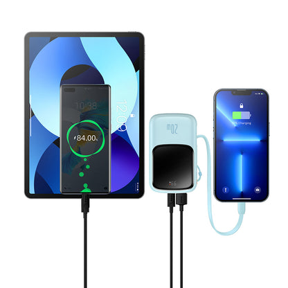 Batteria Esterna Baseus Qpow Pro, 20000mAh, 20W, QC + PD, 1 x Lightning - 1 x USB-A - 1 x USB-C, Blu PPQD030003