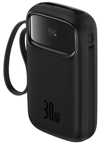 Batteria Esterna Baseus Qpow2, 20000mAh, 30W, QC + PD, 1 x USB-A - 3 x USB-C, Nera P10055009113-00