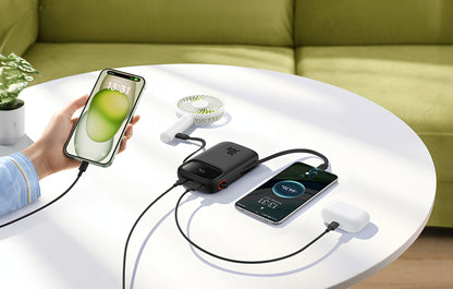 Batteria Esterna Baseus Qpow2, 20000mAh, 30W, QC + PD, 1 x USB-A - 3 x USB-C, Nera P10055009113-00