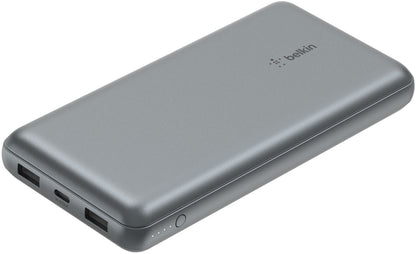 Batteria Esterna Belkin BoostCharge Pro, 20000mAh, 15W, 1 x USB-C - 2 x USB-A, Grigio BPB012btGY