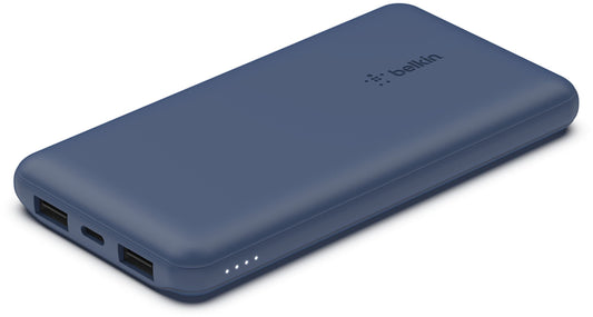 Batteria Esterna Belkin BoostCharge, 10000mAh, 15W, 1 x USB-C - 2 x USB-A, Blu Navy BPB011btBL