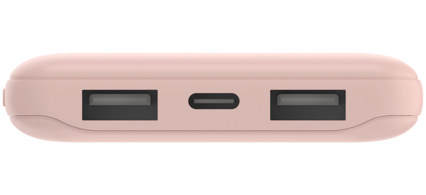 Batteria Esterna Belkin BoostCharge, 10000mAh, 15W, 1 x USB-C - 2 x USB-A, Rosa BPB011btRG