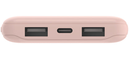 Batteria Esterna Belkin BoostCharge, 10000mAh, 15W, 1 x USB-C - 2 x USB-A, Rosa BPB011btRG